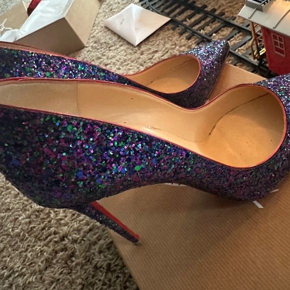 Glitter purple Christian louboutin shoes size 39 - Picture 10 of 12